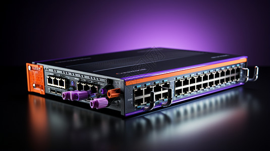 正版免费下载 简约3D网络交换机产品宣传图背景